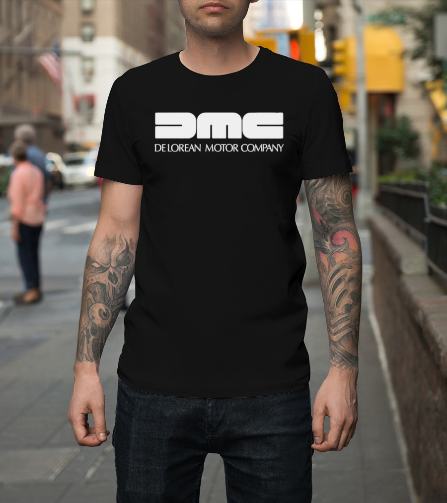 Delorean Motor Company DMC Retro Style Automotive Branding T-Shirt