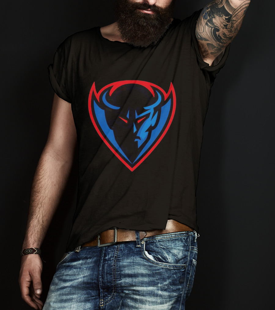 DePaul Blue Demons Iconic Logo Bold Centerpiece T-Shirt