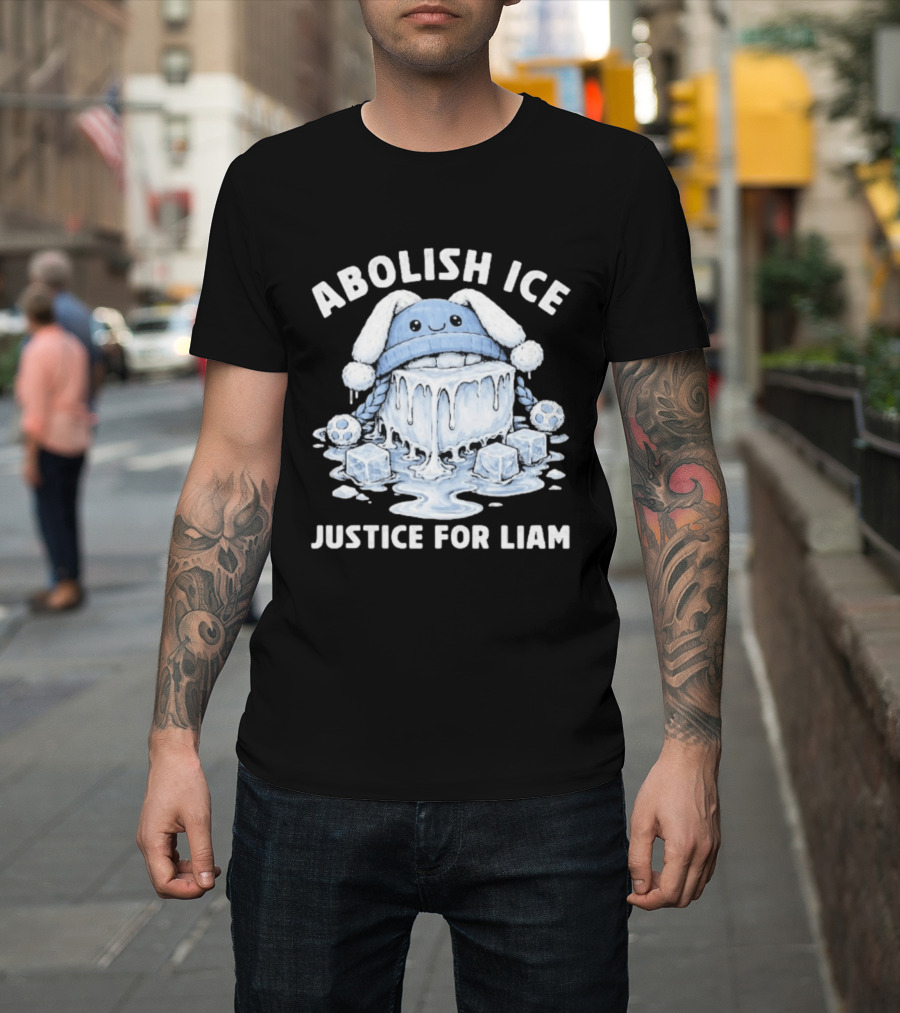 Abolish ICE Justice For Liam Melted Ice With Cute Cartoon Face T-Shirt