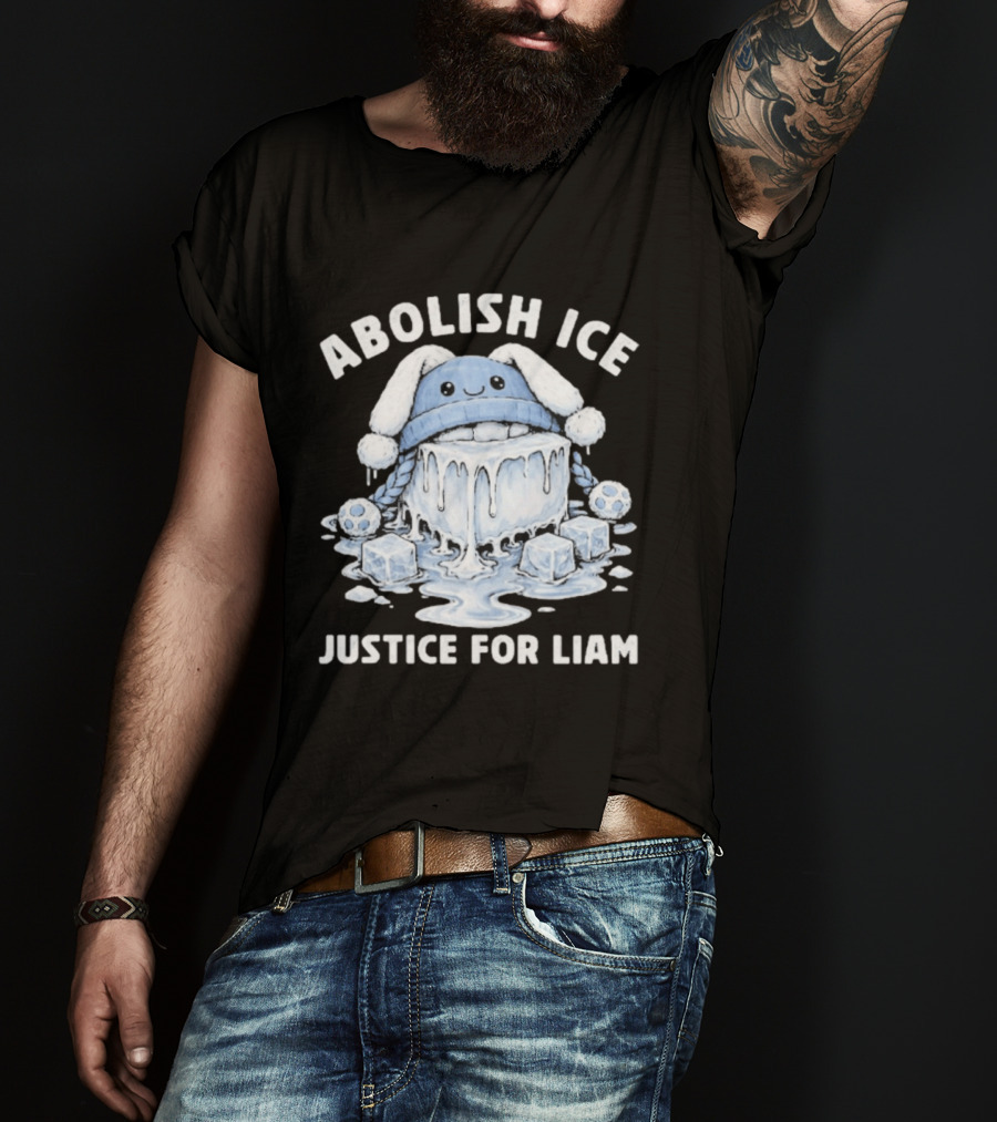 Abolish ICE Justice For Liam Melted Ice With Cute Cartoon Face T-Shirt