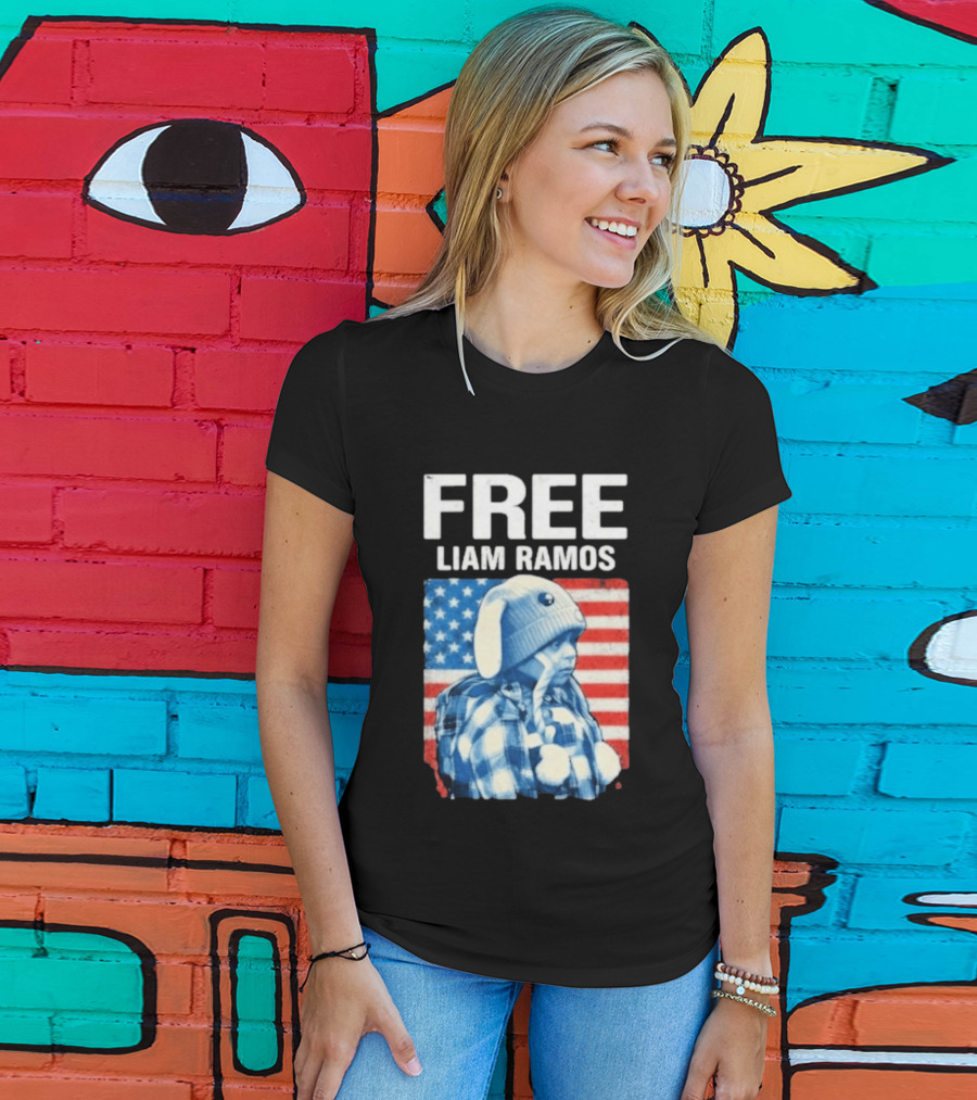 Free Liam Ramos American Flag T-Shirt