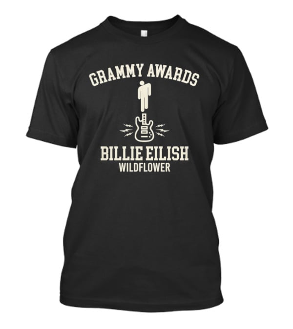 Grammy Awards Billie Eilish Wildflower Electric Guitar T-Shirt