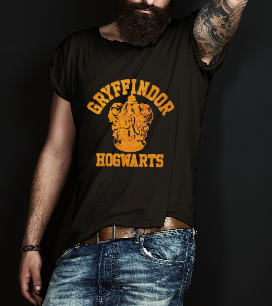 Gryffindor Hogwarts School Crest Shield Lion T-Shirt