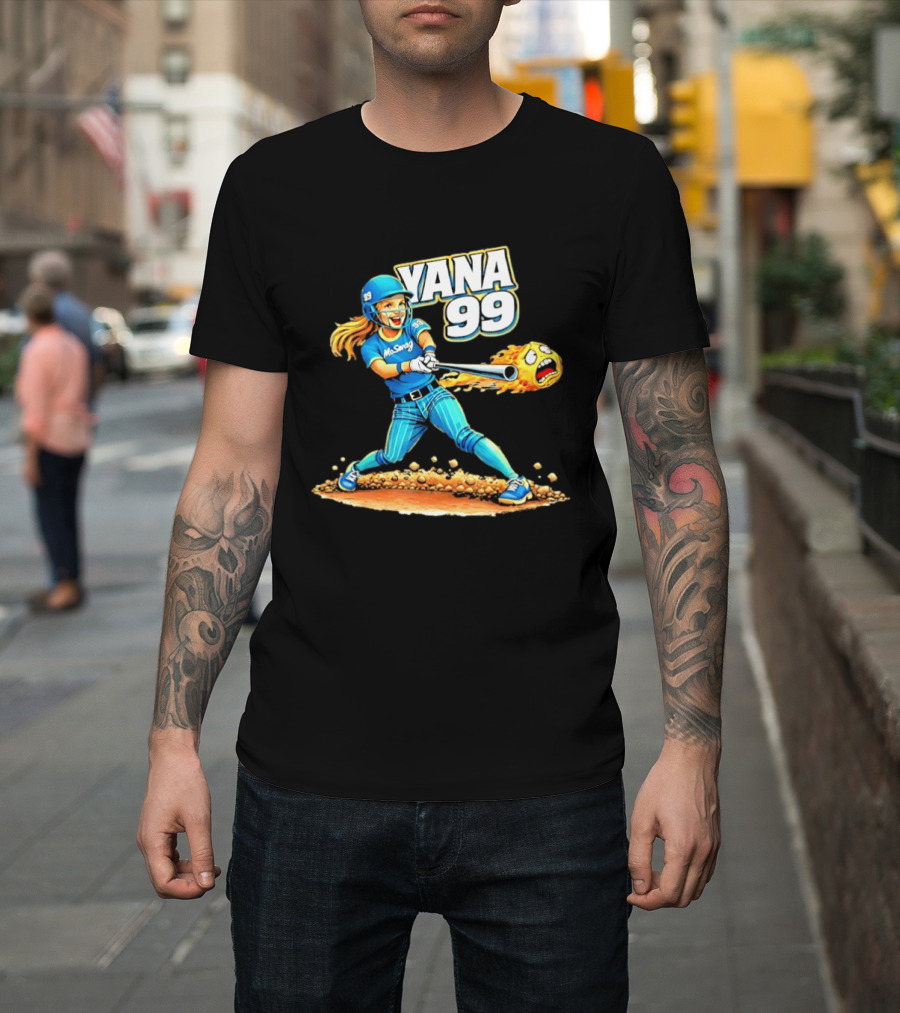 Moswag Yana 99 Softball Flaming Ball Action T-Shirt