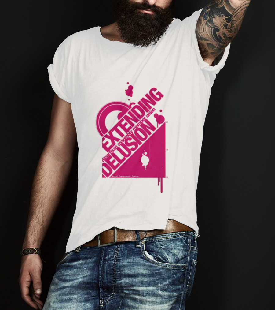 Extending Delusion Bipartisan Assembly Member Union Pink Skater Splatter T-Shirt