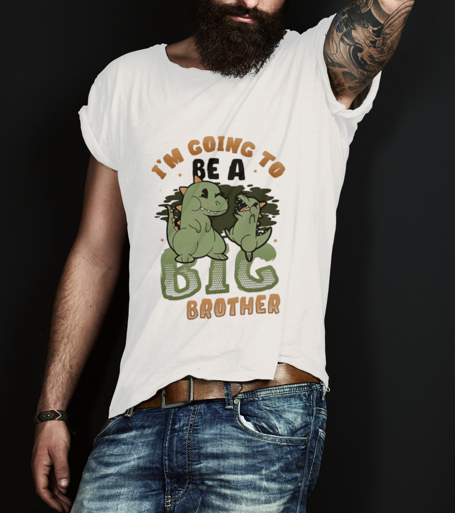 I'm Going To Be A Big Brother Dinosaur T-Shirt