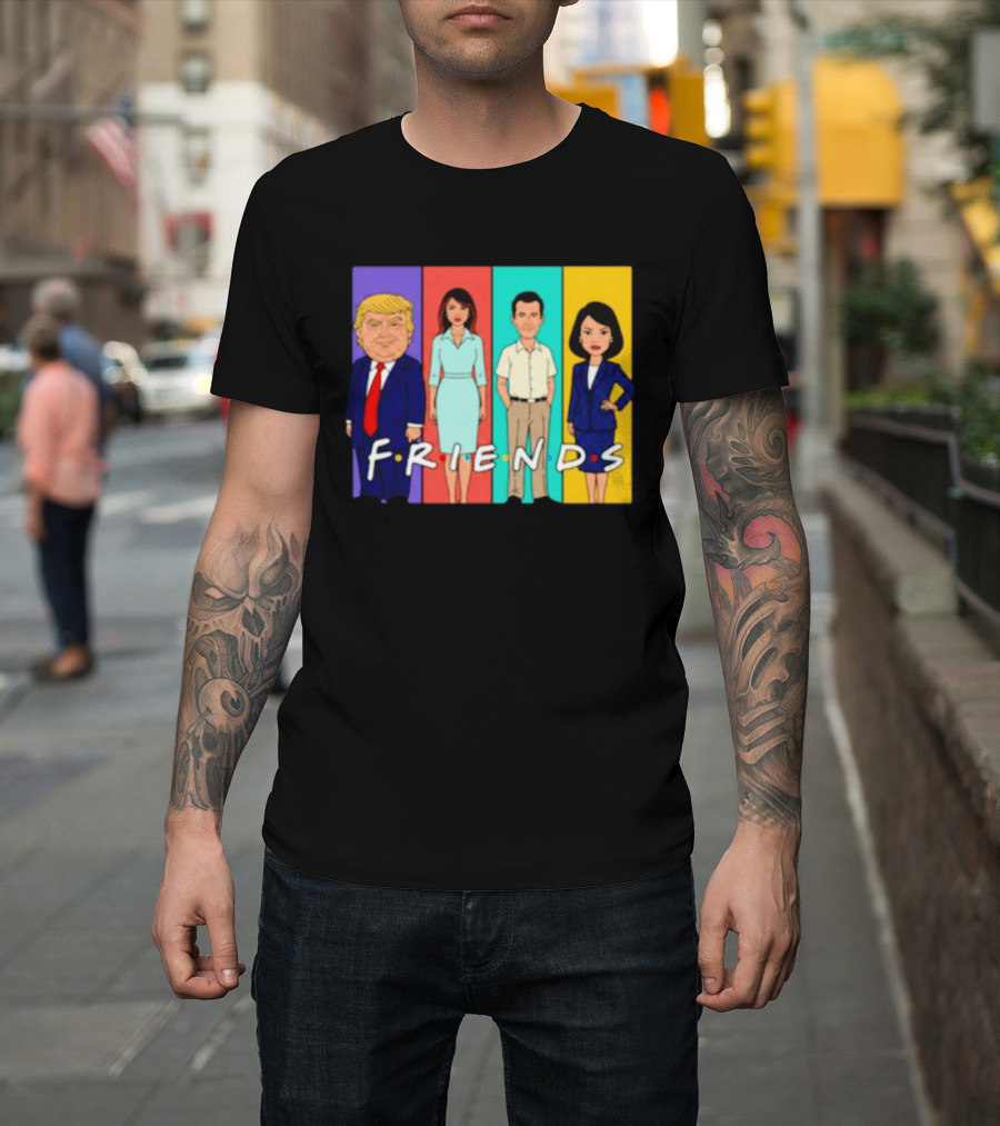Famous Political Figures Friends Parody Cartoon Meme T-Shirt
