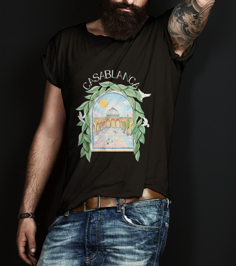 Casablanca L'Arche De Tennis Courtyard T-Shirt