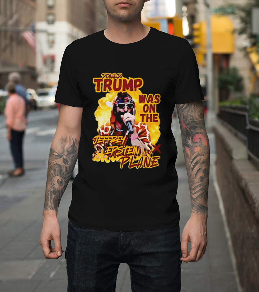 Donald Trump Was On The Jeffrey Epstein Plane Karaoke Costume T-Shirt