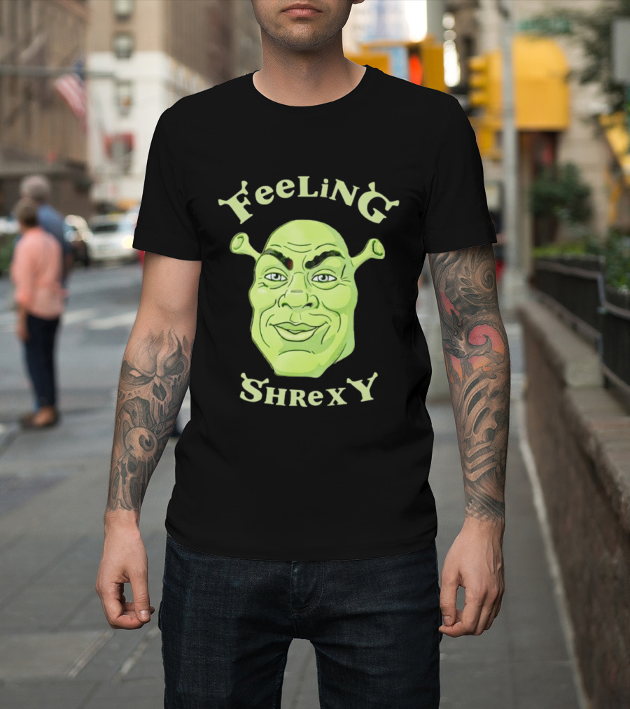 Feeling Shrexy Meme Character Face T-Shirt