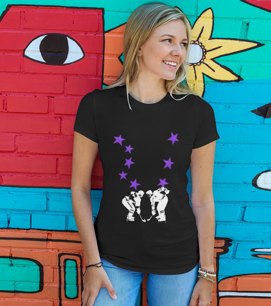 Ilya Rozanov Shane Hollander Rivalry Stars Hockey Romance Players Purple Stars T-Shirt