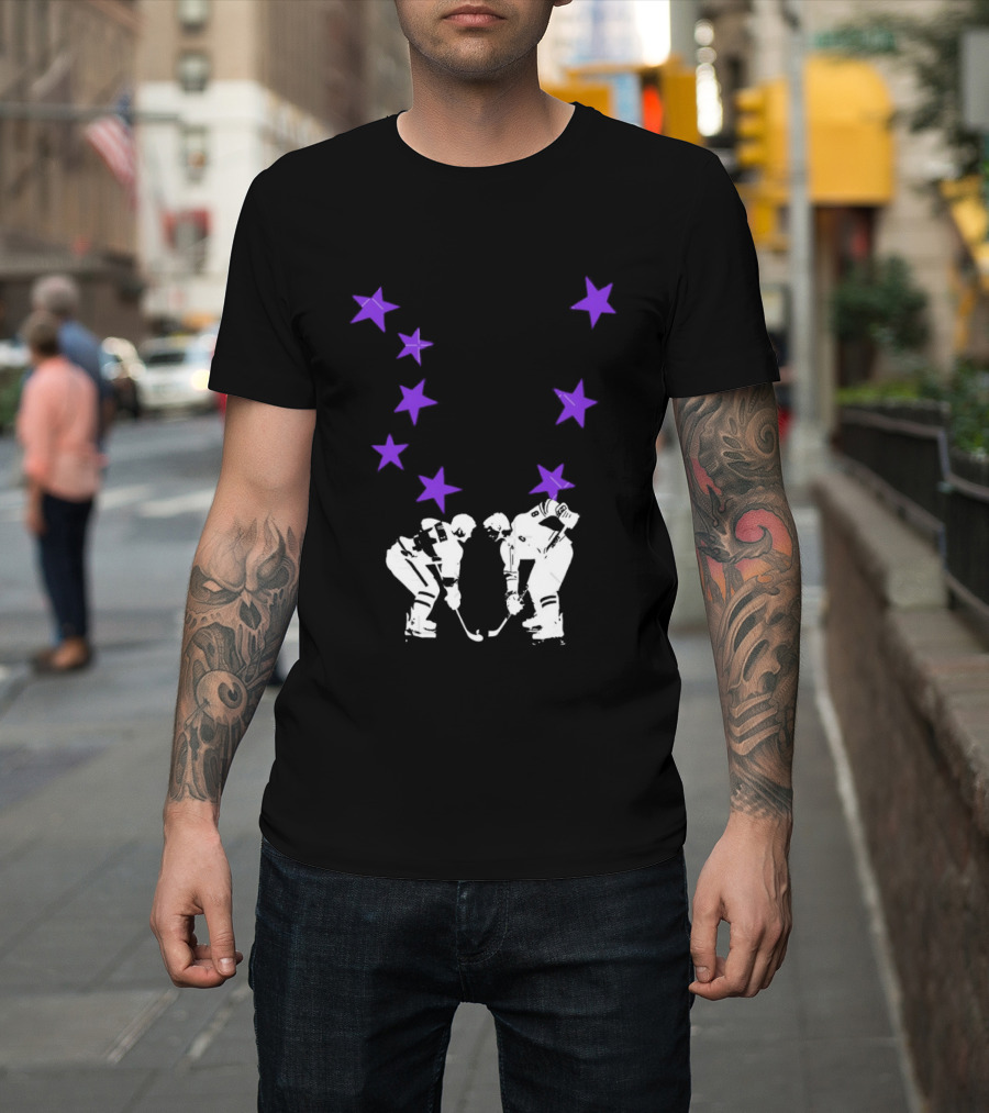 Ilya Rozanov Shane Hollander Rivalry Stars Hockey Romance Players Purple Stars T-Shirt