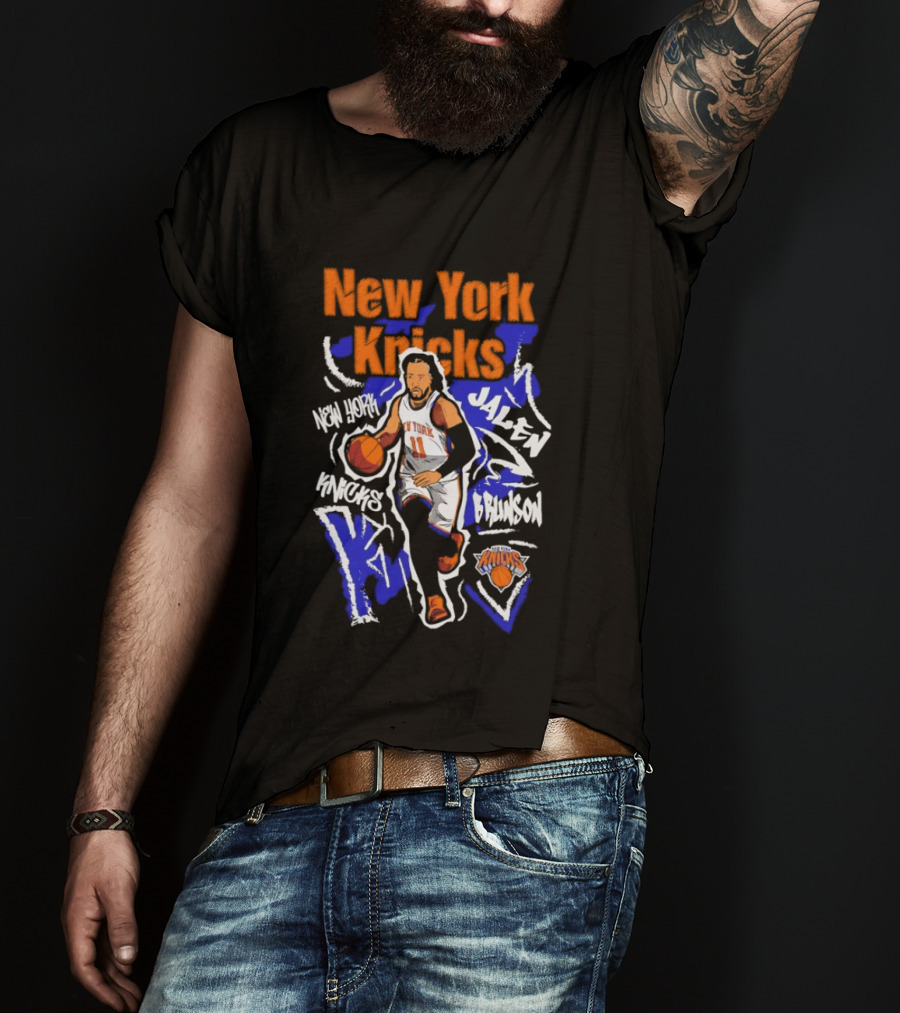 New York Knicks Jalen Brunson Player 11 Chalked Up T-Shirt