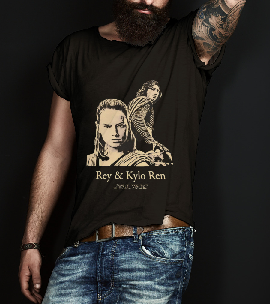 Rey & Kylo Ren Star Wars Characters Epic T-Shirt