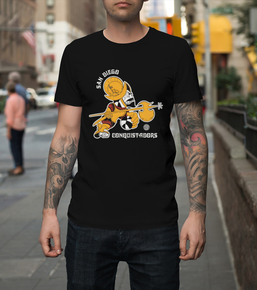San Diego Conquistadors ABA Retro Basketball Team T-Shirt
