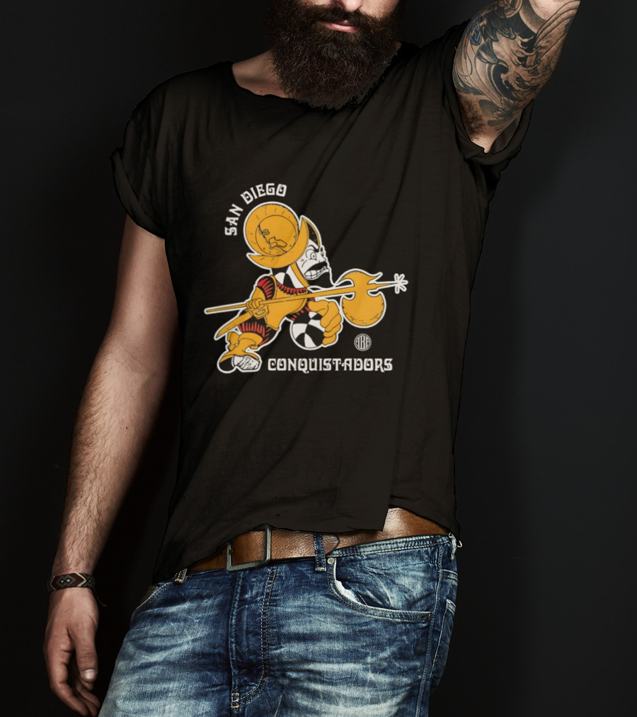 San Diego Conquistadors ABA Retro Basketball Team T-Shirt