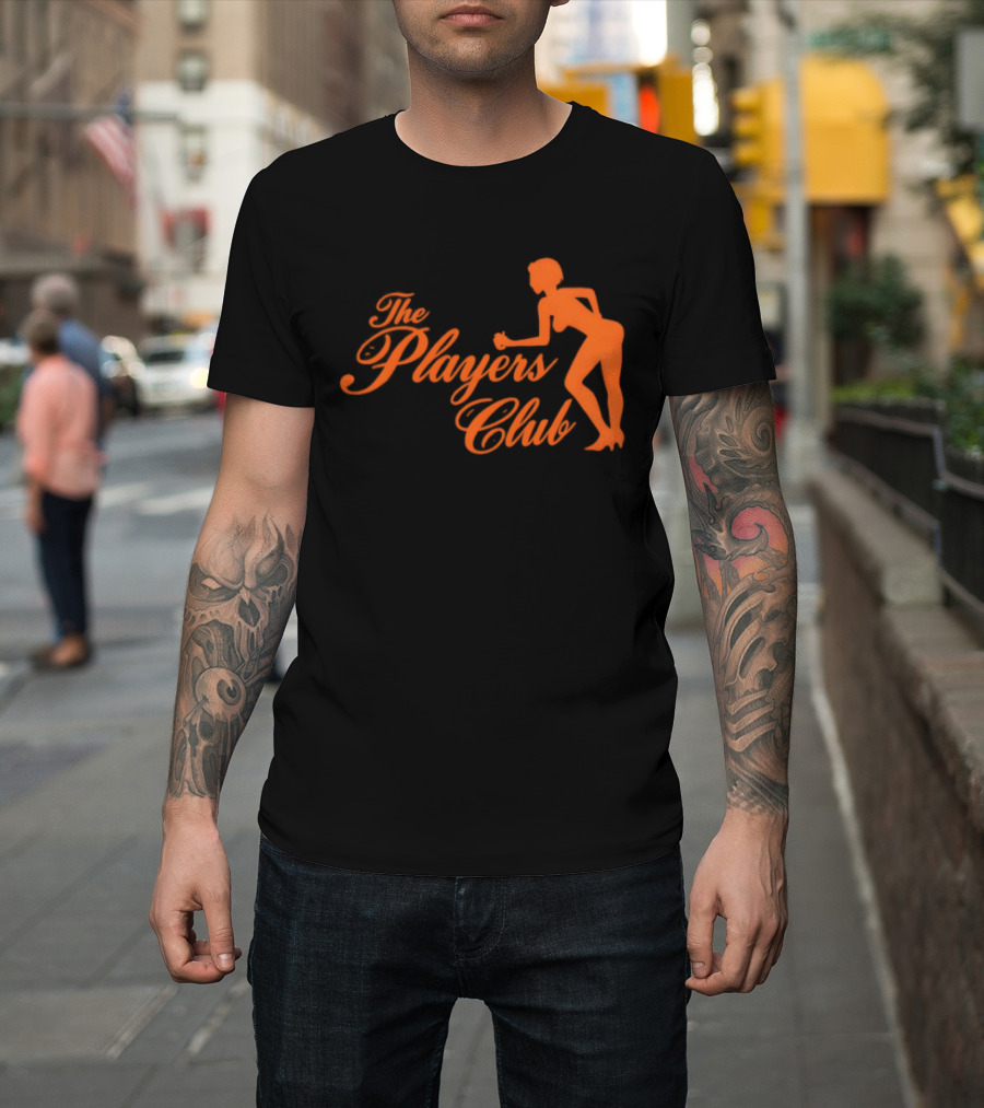 The Players Club Silhouette Retro Script T-Shirt