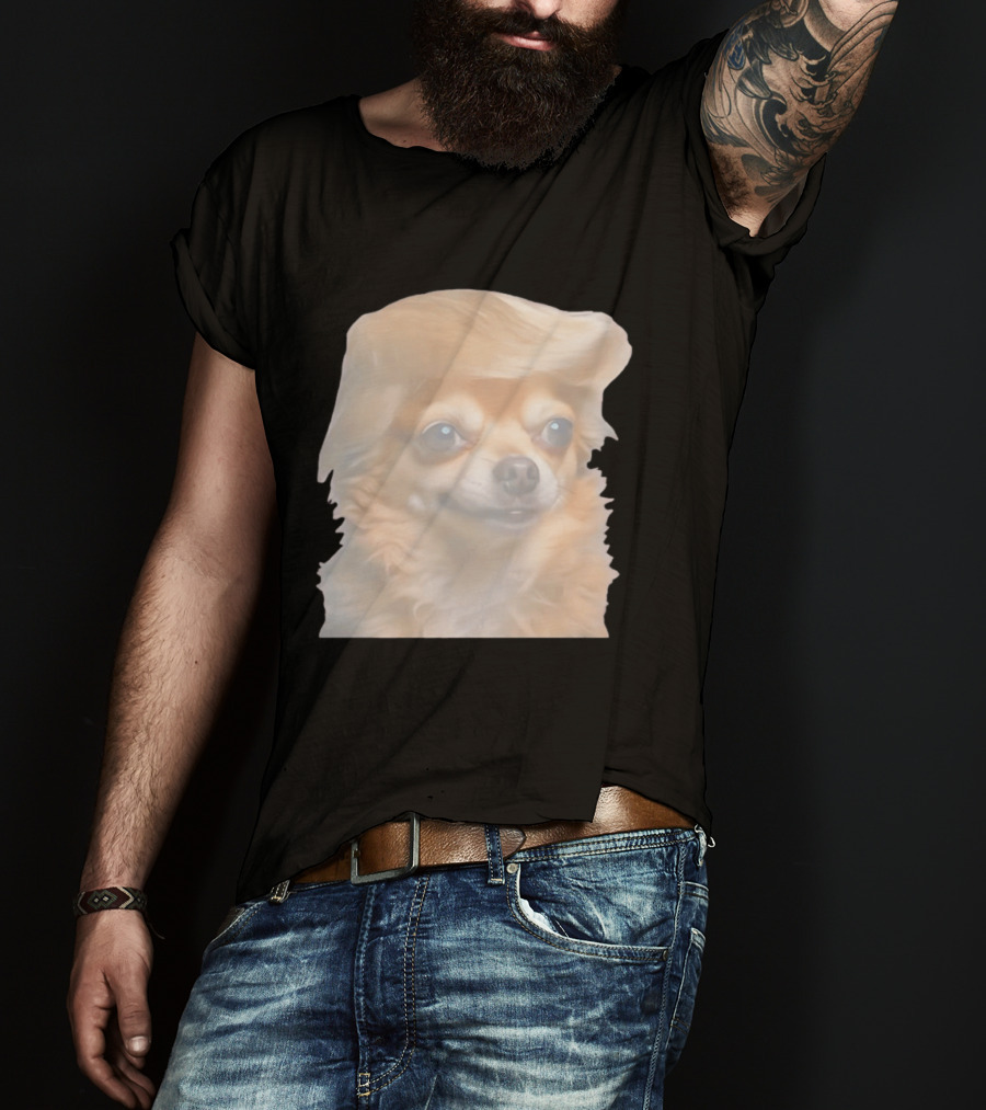 Trump Dog Meme Chihuahua With Hair Wig T-Shirt