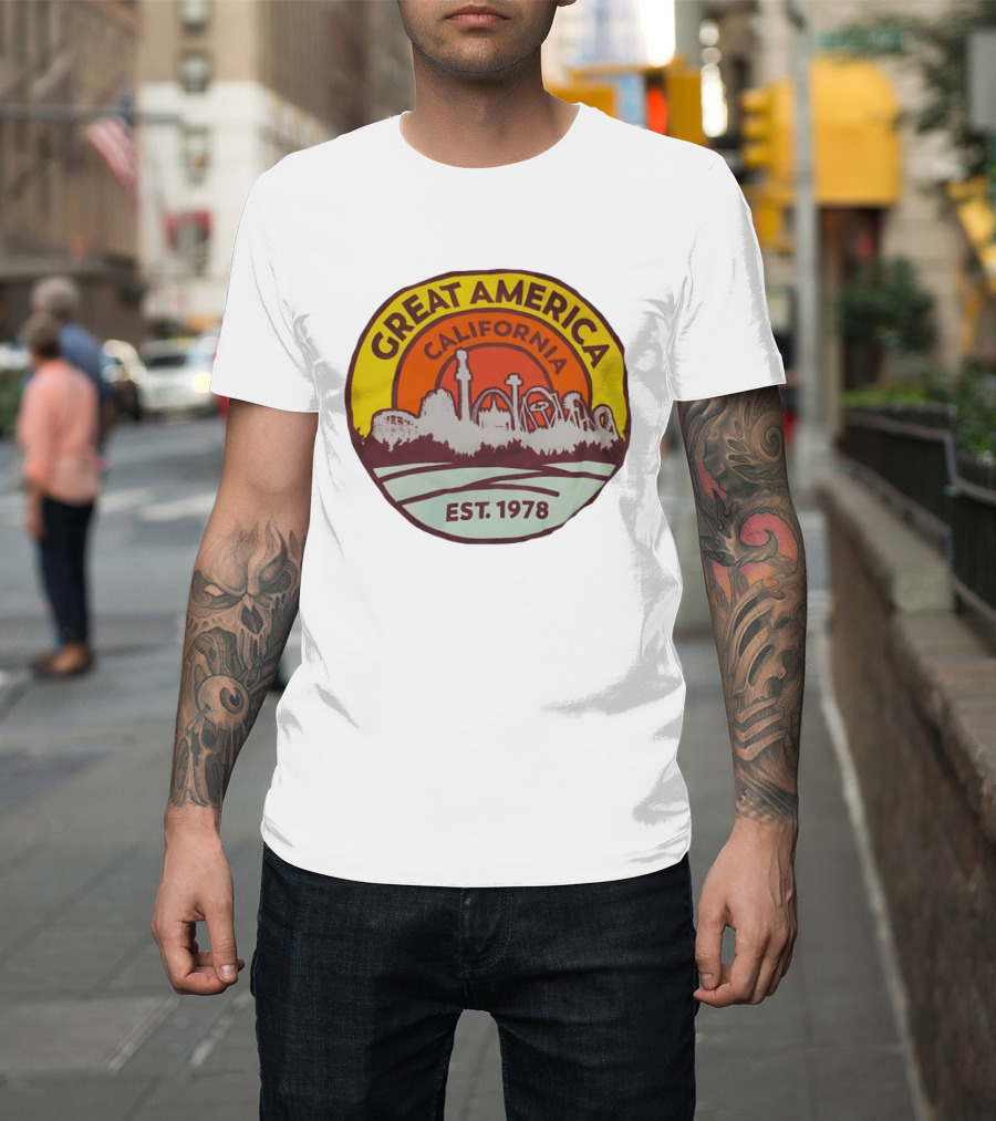 Great America California Est 1978 Roller Skyline T-Shirt