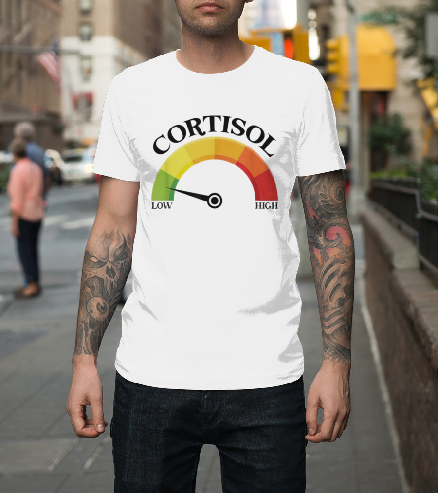 Cortisol Gauge Low Wellness Motivation T-Shirt