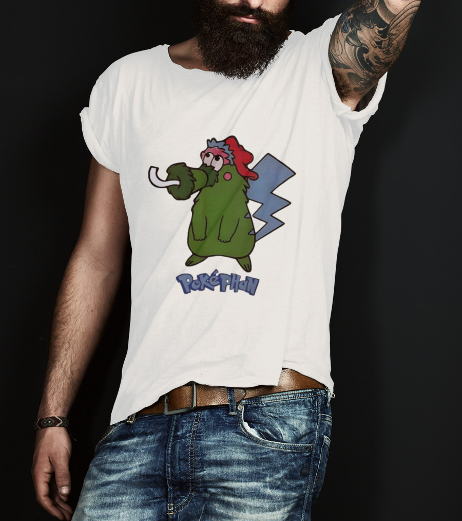 Philadelphia Phillies Pokephan Pikachu Phanatic Collaboration T-Shirt