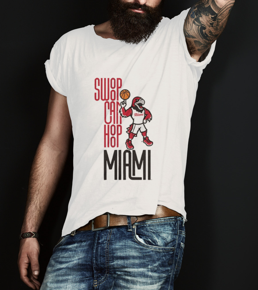Swoop Can Hoop Miami RedHawks Basketball T-Shirt