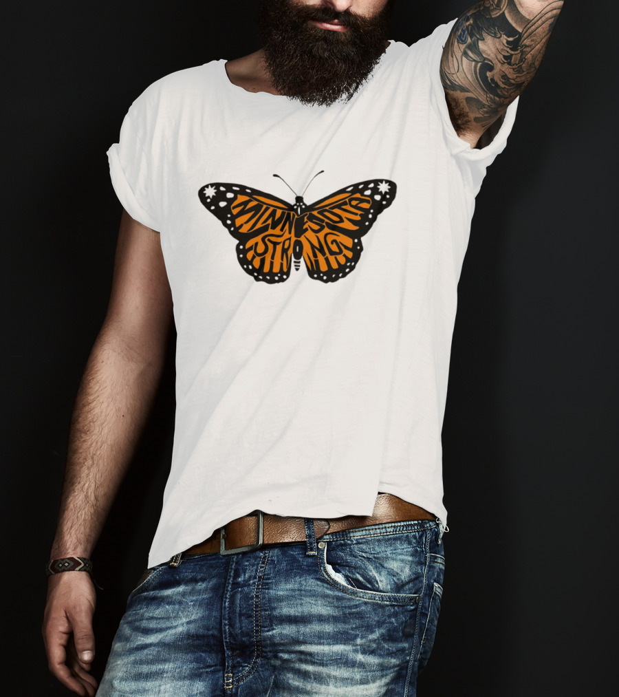 Minnesota Strong Monarch Butterfly Pride T-Shirt