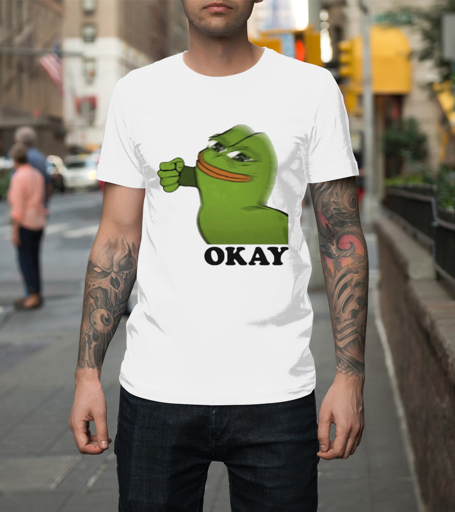 Okay Pepe Frog Punching Nazis Kid T-Shirt