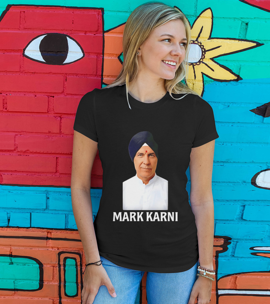 Mark Carney Turban Portrait Mark Karni T-Shirt