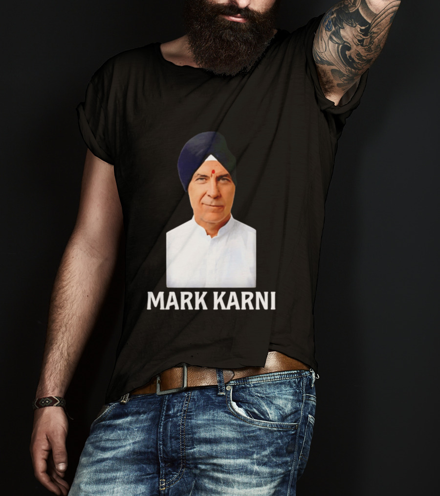 Mark Carney Turban Portrait Mark Karni T-Shirt