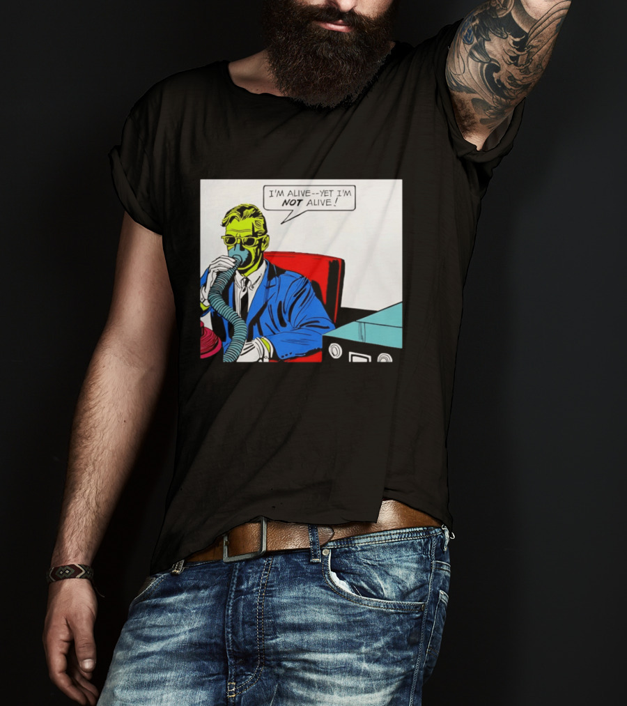 I'm Alive Yet I'm Not Alive Comic Pop Art Retro Bubble T-Shirt