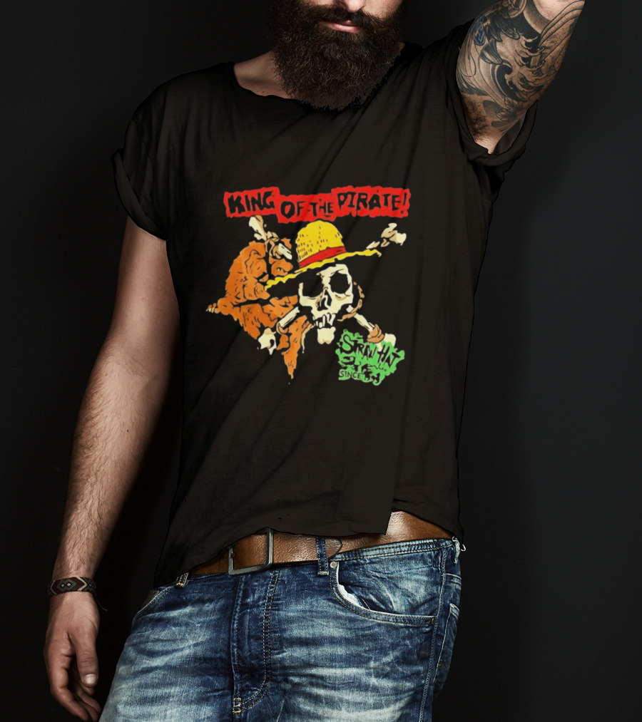 King Of The Pirate Skull And Straw Hat Since 1987 T-Shirt