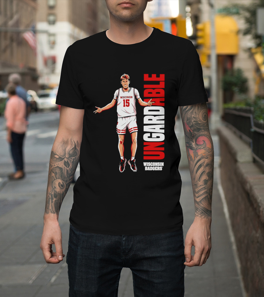 Isaac Gard Wisconsin Badgers Ungardable Basketball Player 15 T-Shirt
