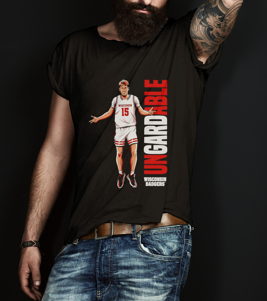 Isaac Gard Wisconsin Badgers Ungardable Basketball Player 15 T-Shirt