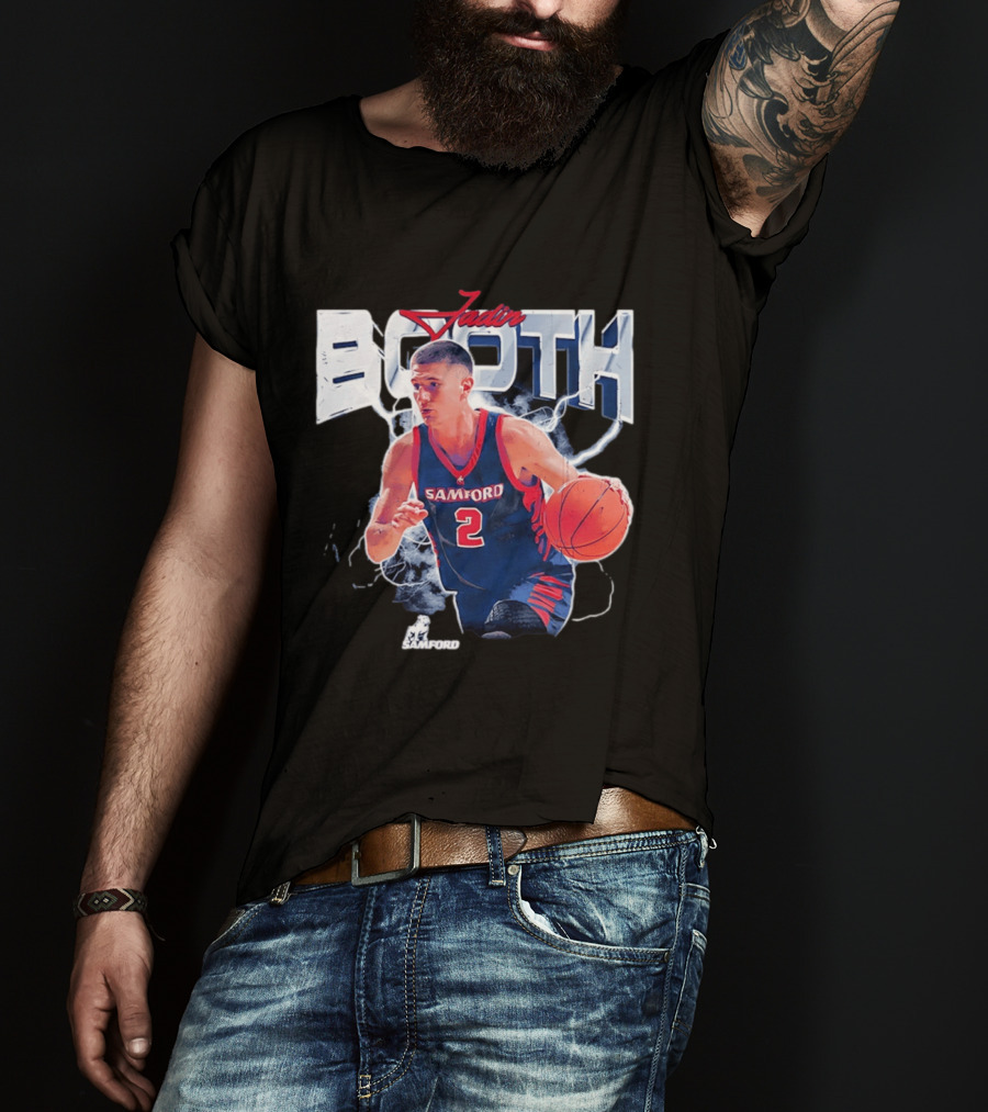 Jadin Booth Samford Basketball Number 2 NCAA '26 T-Shirt