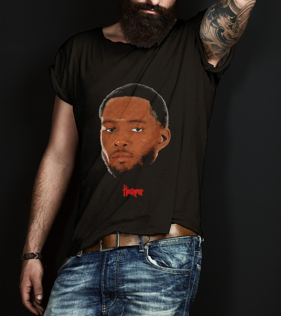 Jared Garcia Huskers Nebraska Cornhuskers Big Head T-Shirt