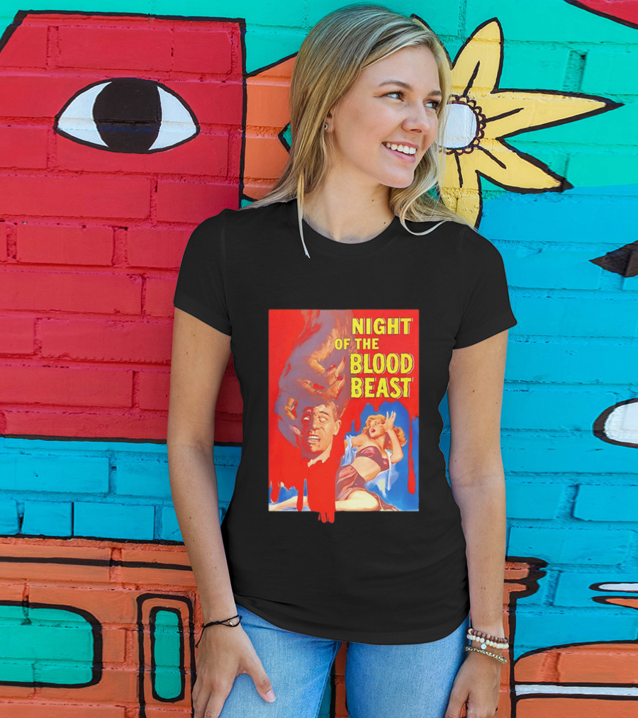 Night Of The Blood Beast Vintage Horror Movie T-Shirt