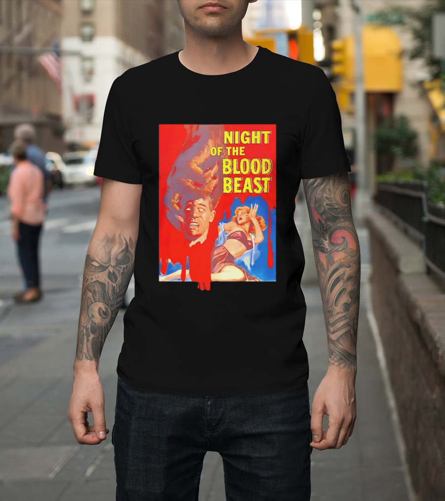 Night Of The Blood Beast Vintage Horror Movie T-Shirt
