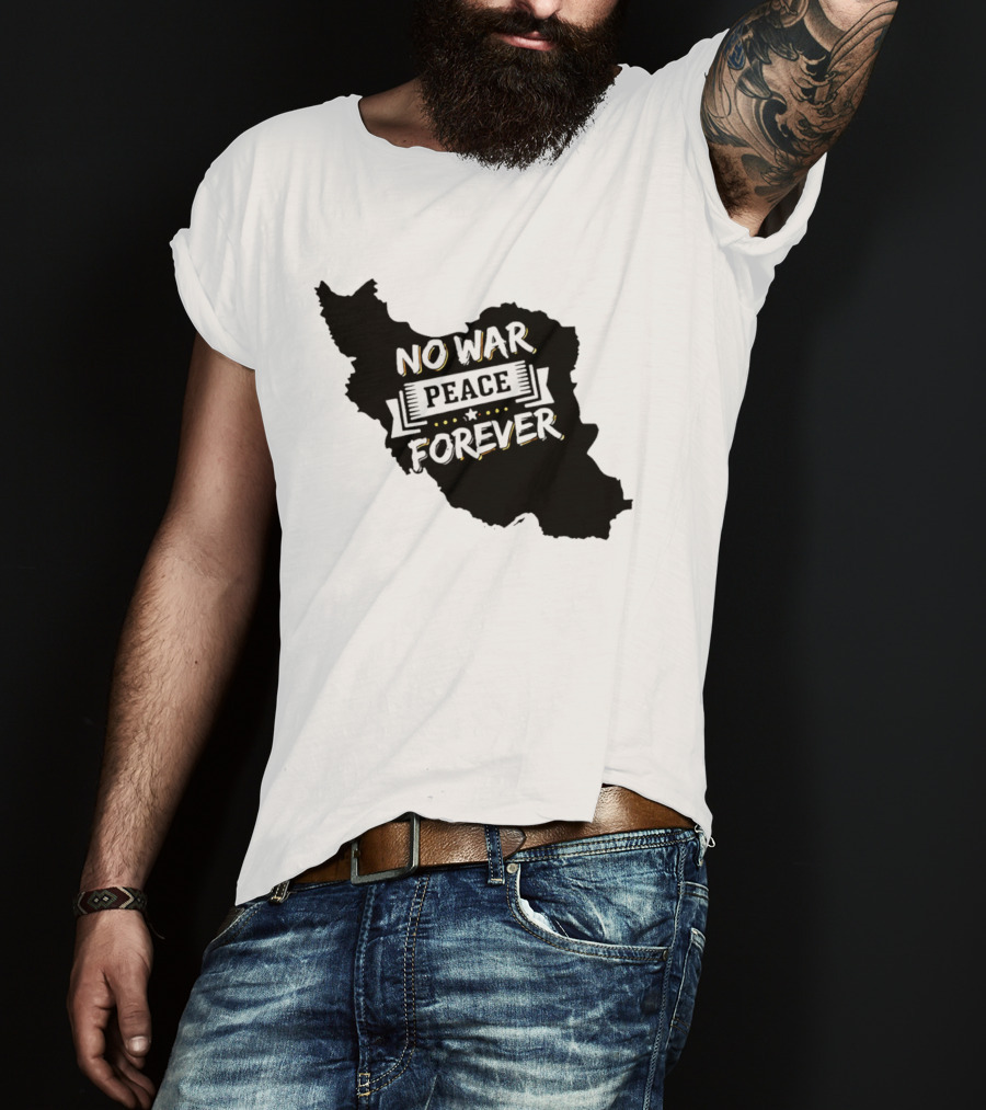 No War Peace Forever Map T-Shirt