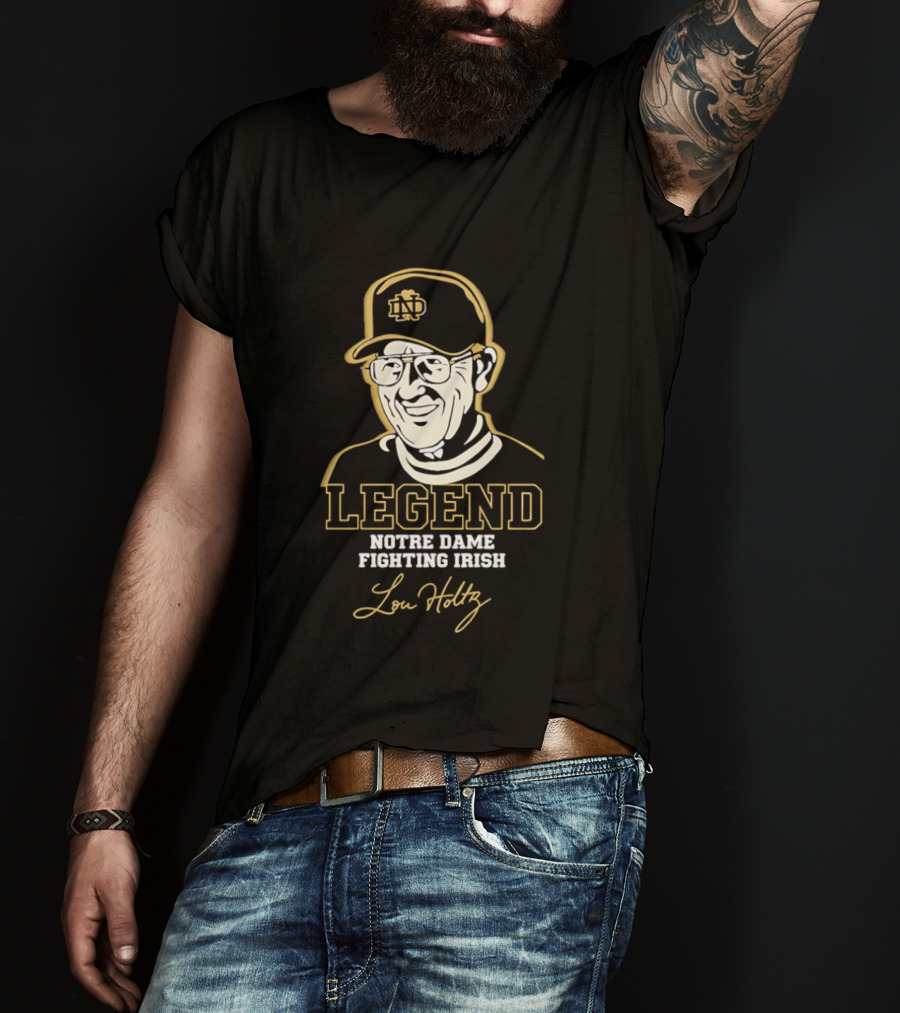 Legend Lou Holtz Notre Dame Fighting Irish T-Shirt