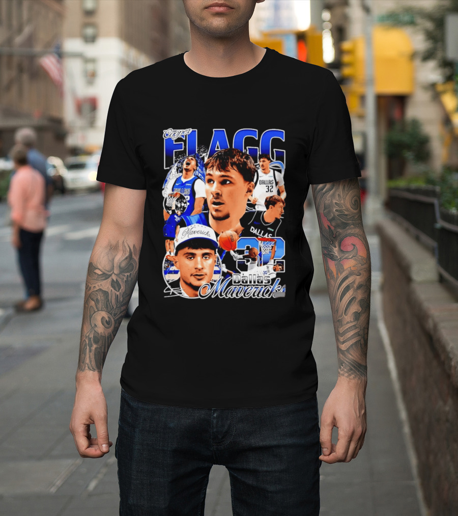 Cooper Flagg Dallas Mavericks 32 Basketball Star T-Shirt