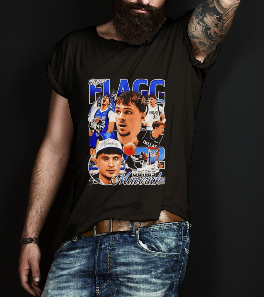 Cooper Flagg Dallas Mavericks 32 Basketball Star T-Shirt