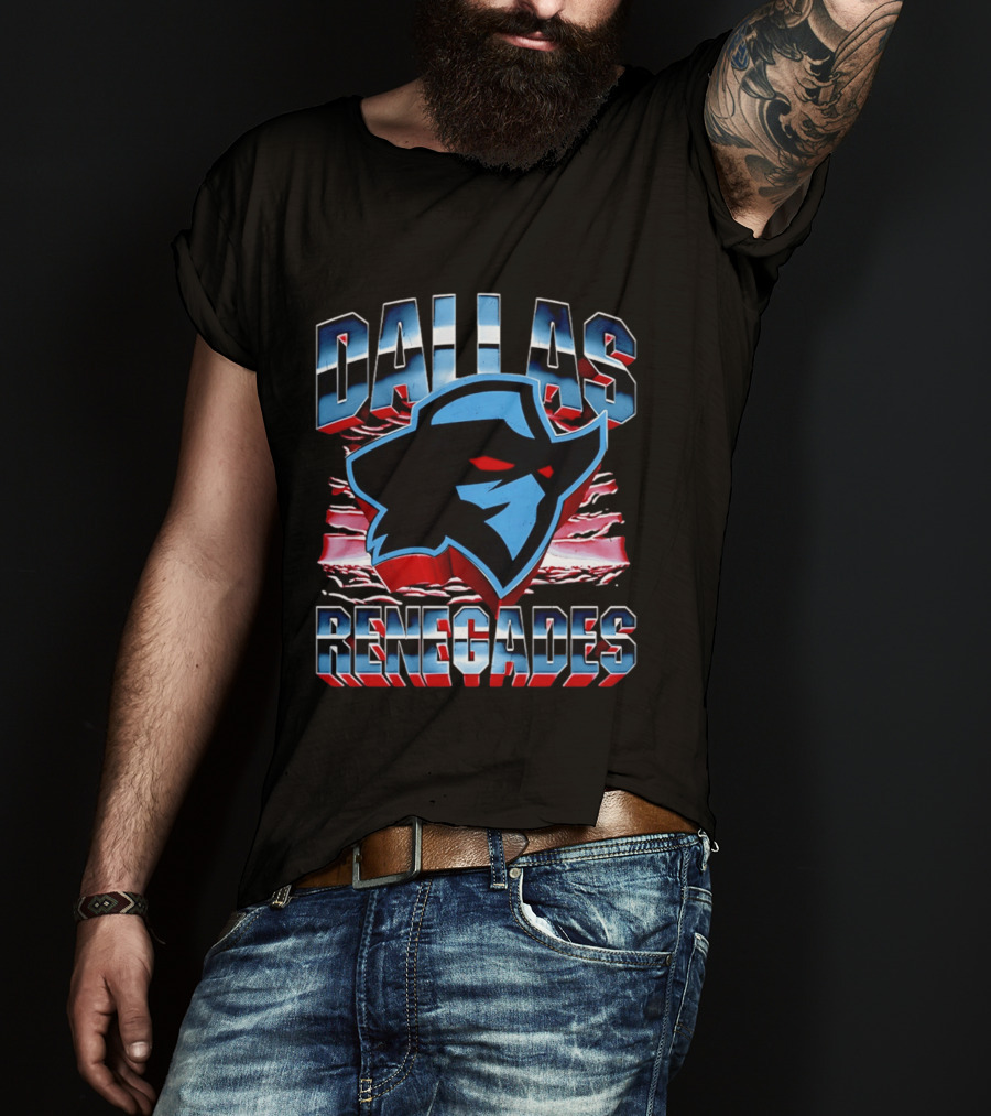 Dallas Renegades UFL Team Emblem Rugged T-Shirt