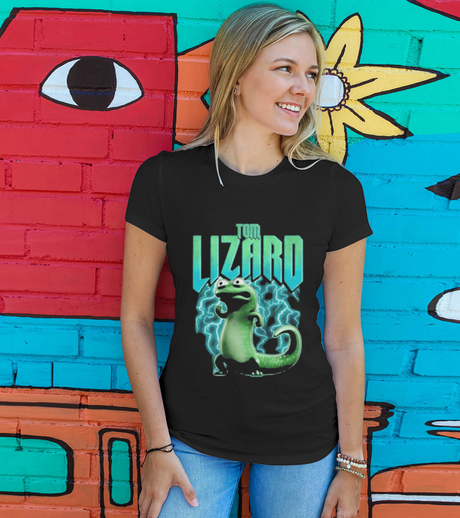 Tom Lizard Animated Lightning Character Disney Hoppers T-Shirt