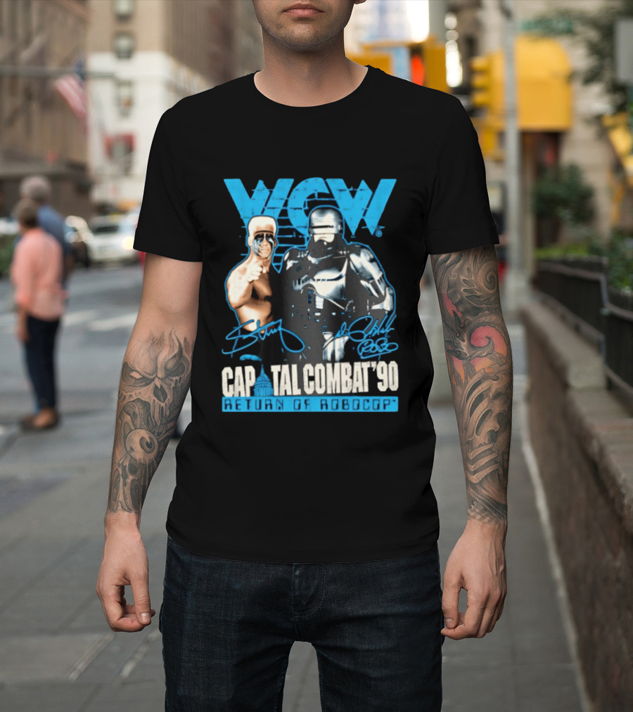 WCW Capital Combat 90 Return Of Robocop T-Shirt
