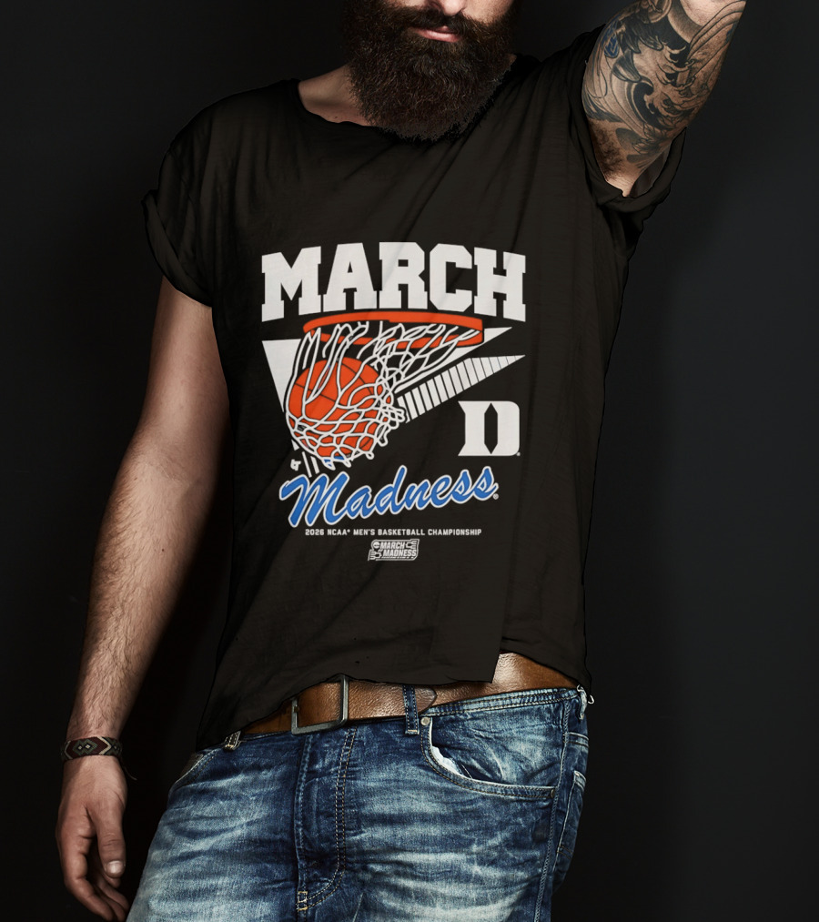 Duke Blue Devils 2026 March Madness NCAA Men's Basketball Championship Swish T-Shirt