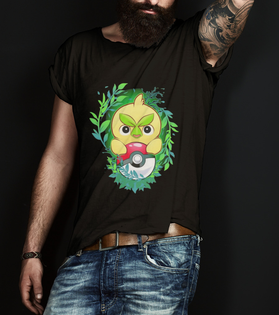 Pokémon Browt Grass Chicken Pokeball Forest T-Shirt