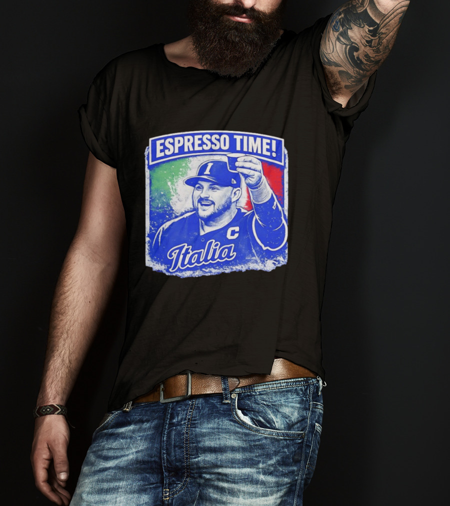 Espresso Time Italia Italy Baseball Celebration T-Shirt