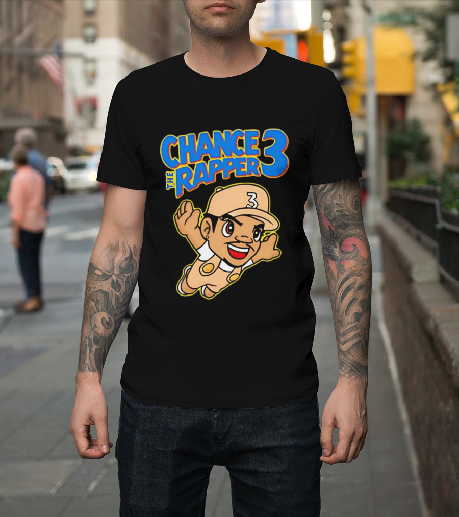 Chance The Rapper Super Mario 3 Character Mashup T-Shirt