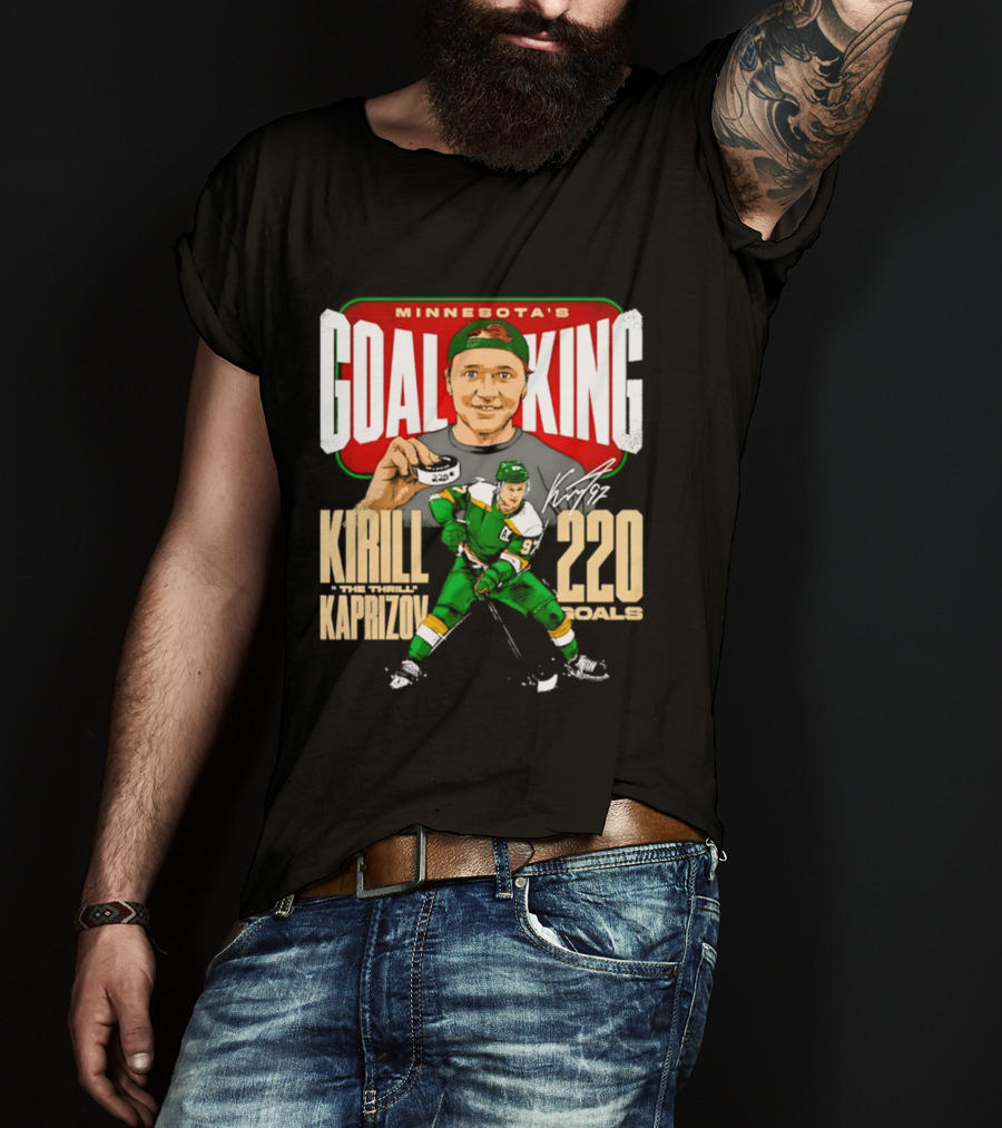 Minnesota's Goal King Kirill Kaprizov 220 Goals T-Shirt